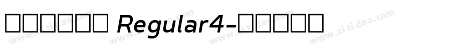 视频粗倩简体 Regular4字体转换
